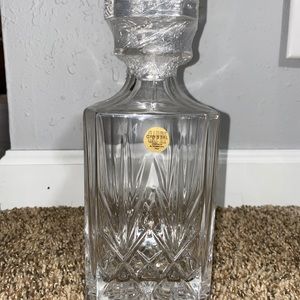 Vintage Capri Crystal Whiskey Decanter